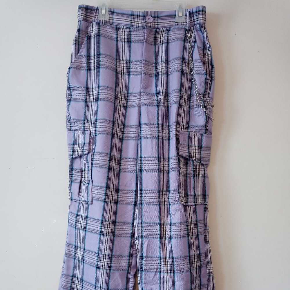 Purple Plaid Pants